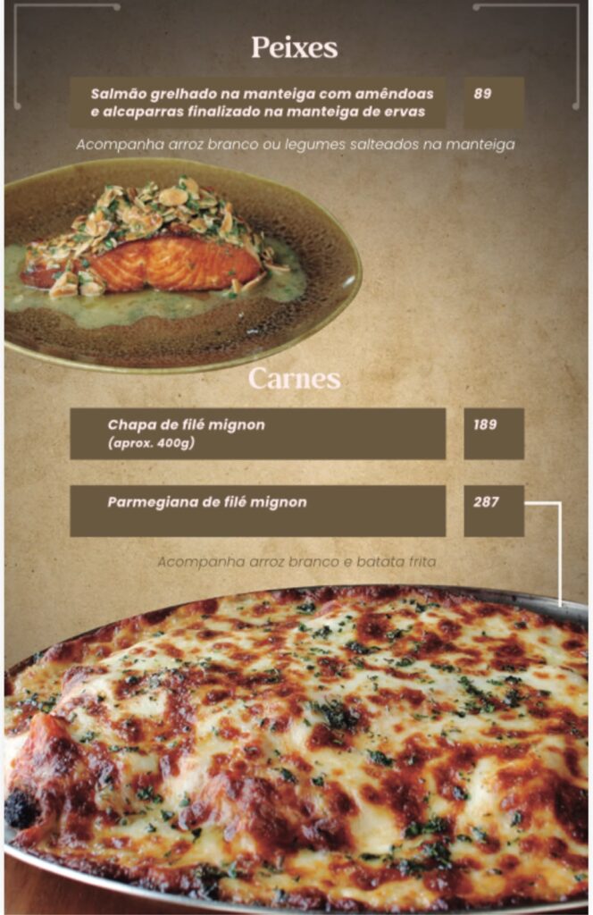 Peixes e Carnes - Brio